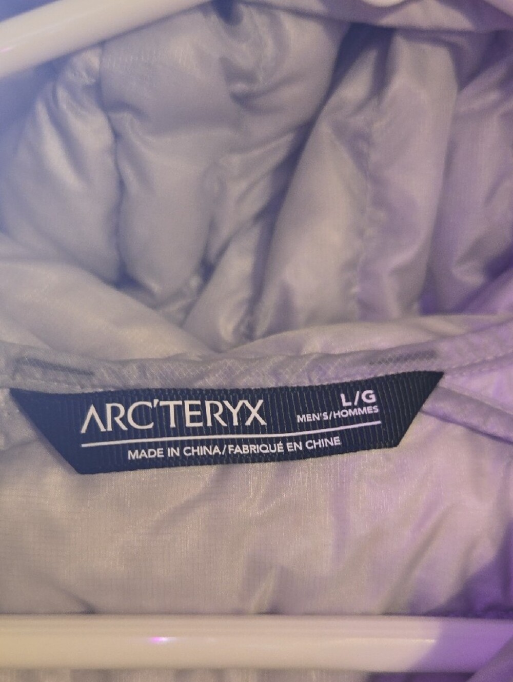 Arc'teryx Light Gray Hooded Puffer Jacket - Picture 4 of 10
